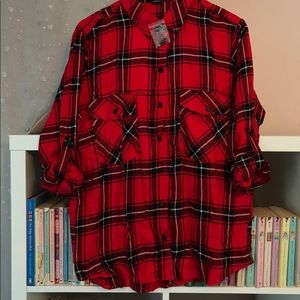 Marshalls Paris Plaid Boyfriend Shirt